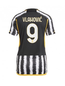 Juventus Dusan Vlahovic #9 Replika Hemmakläder Dam 2023-24 Kortärmad